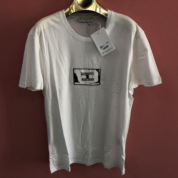 Givenchy Men White Short Sleeve T-Shirt 